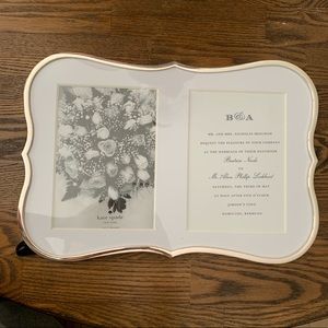 Kate Spade crown point double invitation frame